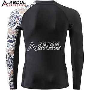 Men Rash Guard Fitness Wear UV Protection <b>Swim</b> <b>Shirt</b> Comfortable Fit Suitable For Outdoor Sports And Gym Use Rash Guard - Product Image 3