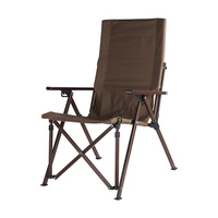 Chaise de camping pliable en métal avec accoudoir porte-gobelet pour concerts de plage en plein air sport voyage jardin utilisation