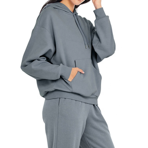 เสื้อฮู้ดสตรีทแวร์ฤดูหนาวแบบสั่งทำพิเศษ คุณภาพสูง ผ้าถักฟลีซ คอตตอน สไตล์เกาหลี ไม่หด ระบายอากาศได้ดี - Product Image 5