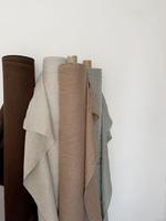 100% français lin tissu pour vêtements Stock Lot pur lavé Delave tissé lin tissu rideau tissu couleurs unies indien Mfg.