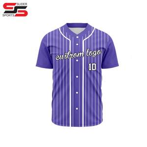 Camiseta de béisbol de la Liga Juvenil personalizada de fábrica, Camiseta deportiva de softbol con logotipo bordado impreso por sublimación - Product Image 1