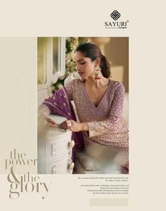 Tamaño libre cosido completo con trabajo de bordado pesado Salwar Kameez Palazzo trajes para boda y fiesta a precio asequible - Product Image 4