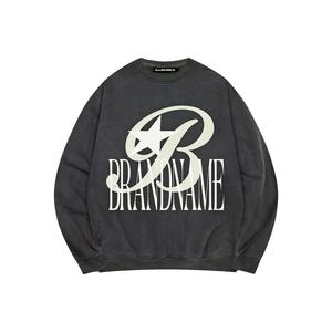 เสื้อสเวตเตอร์สวมหัวแบบสวมหัวสำหรับผู้ชายเสื้อฮู้ดแบบปักโลโก้สำหรับผู้ชายใส่ได้ทั้งชายและหญิงทำจากผ้าฝ้าย100% - Product Image 5