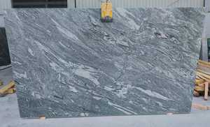 Tuile de dalle de granit vert de conception moderne de Kuppam pierre naturelle polie pour la grande forme extérieure de plancher de cuisine - Product Image 5