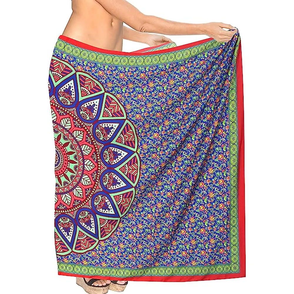 Nuovo ultimo arrivo Sarong Multi Color 100% Rayon produttore personalizzato all'ingrosso made Beachwear Cover up Sarong