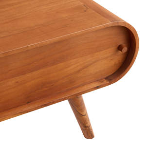 โต๊ะกาแฟมิดแลนด์ ทำจากไม้สักแท้คุณภาพสูง สีน้ำตาล สำหรับใช้ภายในอาคาร - Product Image 4