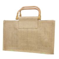 Sacs fourre-tout en jute tendance réutilisables et écologiques personnalisés Sac de shopping en jute naturel personnalisé à vendre