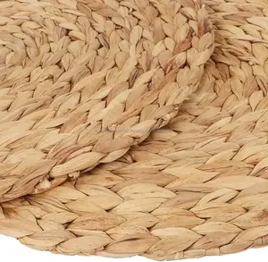 Hand Woven Water Hyacinth <b>Dining</b> <b>Table</b> Mats & Pads Straw Seagrass Rattan <b>Placemats</b> for Home or Wedding - Product Image 5