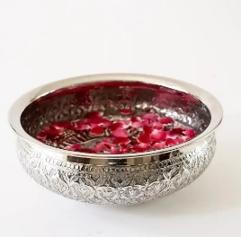 Bol Taj en laiton couleur or Design traditionnel Urli avec bougeoir flottant Diya & Bowl meilleure vente article décoratif en gros - Product Image 3