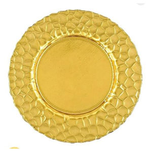 Plaque de chargeur en or de conception fabuleuse plaque formelle décorative martelée à la main pour les assiettes de chargeur les plus vendues - Product Image 3