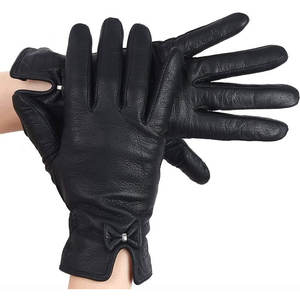Gants et mitaines en cuir PU personnalisés de haute qualité couleur unie hiver chaud usage quotidien fête en plein air décontracté Style uni Service OEM - Product Image 3