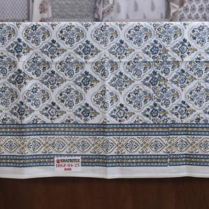 Hand Block Printed Flat Bedsheet Made from 100% Cotton Eco Friendly and Handmade Solid Plain <b>Bedding</b> Set for Elegant Home Decor - Product Image 2