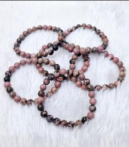 Bracelet en Hodonite Cristal Naturel pour la Guérison Émotionnelle, l'Amour et la Pardon Bracelet à Perles Extensible Unisexe pour Hommes et Femmes - Product Image 3