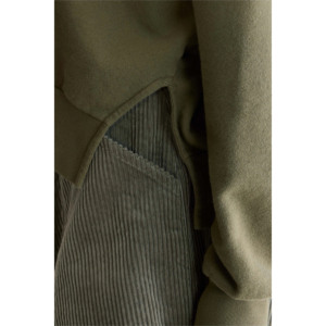 เสื้อสเวตเตอร์ผ้าฝ้ายบุขนแกะยาวของผู้หญิงออกแบบได้ตามต้องการ - Product Image 5