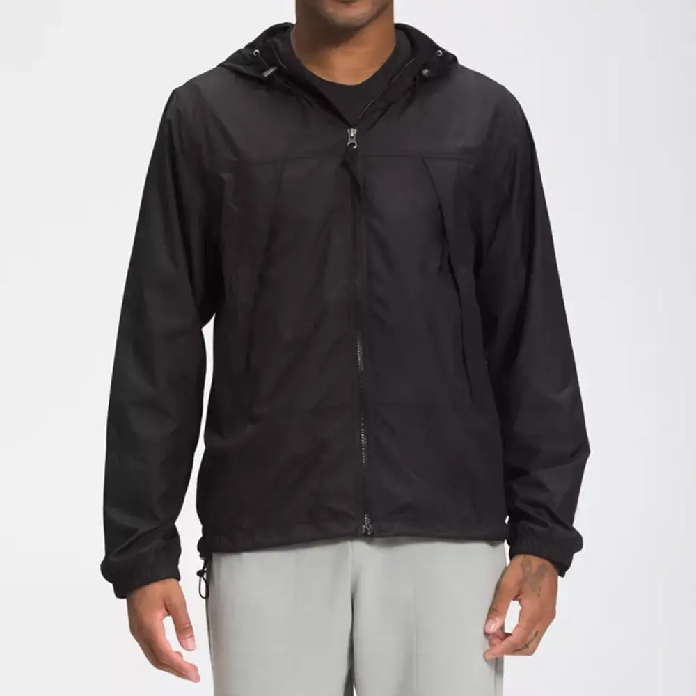 Sokak giyim erkek moda erkekler rüzgarlık ceket/yüksek kaliteli üst satış kendi Logo erkekler rüzgarlık ceket