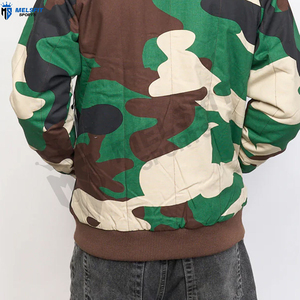 แจ็กเก็ตมีฉนวนกันลมระบายอากาศได้ดีเป็นมิตรกับสิ่งแวดล้อมลายพรางต้นไม้จริง OEM ออกแบบได้เองสำหรับผู้ชายเสื้อล่าสัตว์โลโก้ด้านหน้า - Product Image 3