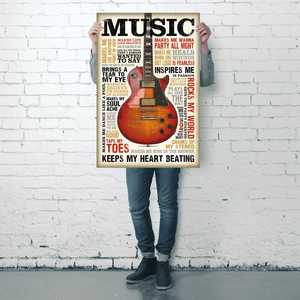 Affiche de musique abstraite moderne au design passionné - Product Image 5