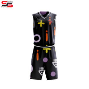 Maillot de basket-ball réversible personnalisé Maillot cousu personnalisé Vêtements de basket-ball Uniforme de basket-ball à sublimation - Product Image 6