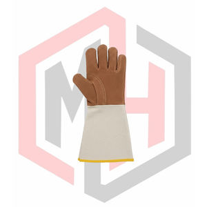 Gants de soudage en cuir à manchette longue, gants de sécurité complets, flexibles, respirants, résistants aux déchirures, résistants à l'usure, isolants thermiques - Product Image 3