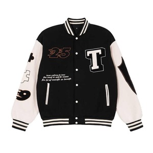 Veste de baseball personnalisée OEM pour hommes support vintage Letterman Varsity chaîne chenille broderie manches de rue principale - Product Image 1