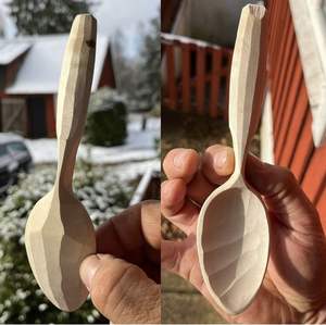 GUIDE CUILLÈRE EN BOIS SCULPTURE Logo personnalisé Ustensile de cuisine en bois naturel Cuillère solide en bois d'acacia pour la cuisine - Product Image 3
