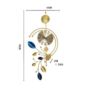 Ak Brass Vertically Metal Decorative Modern <b>Wall</b> Clock With Golden Finishing Wedding Decorative <b>Wall</b> Clock For <b>Home</b> <b>Decor</b> - Product Image 6