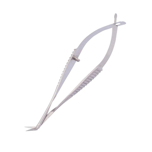 กรรไกรผ่าตัดไมโครแบบปรับแต่งได้: รูปทรงดาบปลายปืนที่ทำมุมขึ้นความยาว215มม. สำหรับเครื่องมือประสาท - Product Image 3