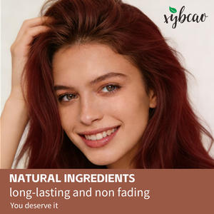 Permanent Herbal <strong>Hair</strong> <strong>Dye</strong> <strong>Auburn</strong> Red Brown Color with Ceramide Hyaluronic Acid Hydrolyzed Keratin Long Lasting Glossy <strong>Hair</strong> - Product Image 4