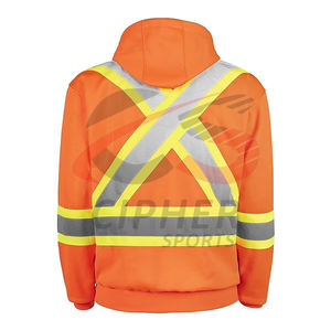 Hot Sale Hi Vis <b>Men</b> High Reflective <b>Work</b> Wear <b>Hoodies</b> Traffic Custom Best Selling Basics Cotton Blended Hi Vis <b>Work</b> Wear <b>Hoodies</b> - Product Image 6