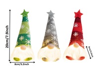 Décoration de Noël : Poupée Rudolph en peluche LED suspendue avec longues jambes pour la maison de maternité, fête de Noël, pendentif flocon de neige