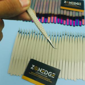 Pince à épiler à pointe de fibre de cils de qualité supérieure Logo personnalisé Marque privée Pince à épiler d'extension de cils de précision professionnelle - Product Image 4