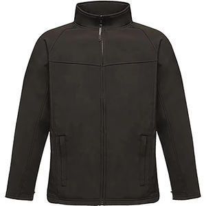 Veste Softshell décontractée personnalisée pour homme, taille plus, coupe-vent, chaude, avec devant en toile - Product Image 4