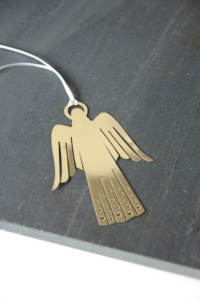 High Quality Metal Christmas Hanging <b>Angel</b> <b>Ornament</b> Hot Selling Direct Manufacturer Decorative Wall Hanging <b>Ornament</b> Min. 100pcs - Product Image 3