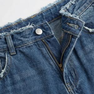 <b>Women's</b> High Waist <b>Summer</b> Cotton <b>Jeans</b> Pant Ladies Casual Style Custom Printed Pocket Premium Fashion Pant Customized Color - Product Image 4