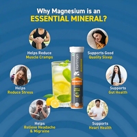 Comprimés effervescents de magnésium + zinc, saveur citron vert, complément alimentaire en poudre pour adultes, minéraux pour femmes enceintes