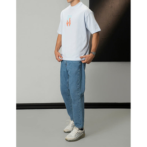 Directo de fábrica al por mayor de algodón con estampado personalizado 240 GSM Drop Shoulder Cool Fit Streetwear camiseta de gran tamaño - Product Image 4