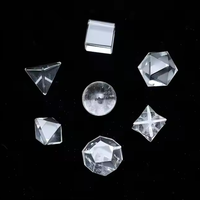 Heilige Geometrie Set Großhandel Klarer Quarz Kristall Geometrie Set mit Natursteinen Metaphysische und Spirituelle Heilungszubehör