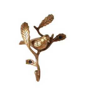 Benutzer definierte nordische Wand haken zum Aufhängen von Kleidung Wand halter Mantel Schlüssel haken Wand dekorationen Golden Birds Home Storage