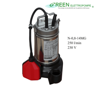 Mejor Bomba Sumergible Eléctrica Italiana Serie N-0,8-14MG para Soluciones de Tratamiento de Agua y Drenaje de Aguas Residuales de Alto Caudal - Product Image 1