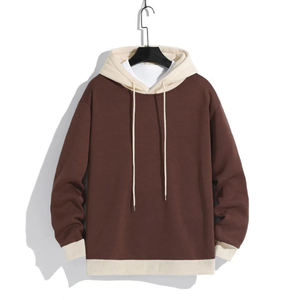 เสื้อฮู้ดดี้ผู้ชายไซส์ใหญ่คุณภาพพรีเมียมขายดีปี 2025 สีพื้นหนาสำหรับฤดูหนาว รับสกรีนโลโก้ ผ้าฝ้ายฟลีซ 100% ผลิตตามแบบ ODM - Product Image 3