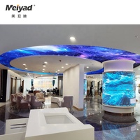 Écran d'affichage LED flexible en module souple pour intérieur P2, panneaux LED RGB couleur pleine
