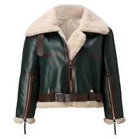 Blouson aviateur en cuir de mouton B3 fait main de qualité supérieure pour femmes, sur mesure, faible MOQ, haute qualité, hiver, grande taille, fermeture éclair en fourrure de renard