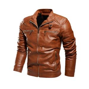 Veste en cuir grande taille de haute qualité pour hommes, vêtements d'extérieur coupe-vent, fermeture à glissière, vêtements de course automobile respirants - Product Image 2