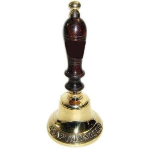 Campana colgante de pared Náutica de alta calidad, campanas de ancla de barco de Latón chapado en oro con cuerda, campana de mano colgante, artículo decorativo para el hogar - Product Image 5