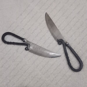 Ensemble d'ustensiles de cuisine médiévaux, forgé à la main, cuillère, couteau et fourchette TT-5394 - Product Image 3