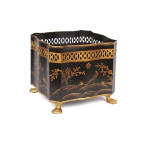 Poubelle décorative en fer de vente fraîche corbeille à déchets en métal poubelle Durable intérieur extérieur forme de taille personnalisée - Product Image 1