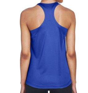 Las mejores camisetas sin mangas con logotipo personalizado de Fitness para mujeres, hombres y niños: conjuntos de pantalones cortos de estilo deportivo de color azul personalizado, disponibilidad al por mayor - Product Image 3