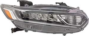 Conjunto de Faros Delanteros para Honda Accord 2018 2019 2020, Lado del Pasajero, Modelo No Touring, LED, Certificado por CAPA, HO2503187 |   33100-TVA-A01 - Product Image 6