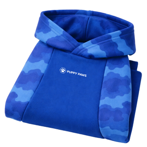 Blue Camo Dog Hoodie Soft Fleece Pet Sweatshirt With Hood Cozy Warm Pullover Winter Wear For Small Medium Dogs - Product Image 6