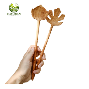 Tenedor de Madera con Mango Curvo de Diseño Clásico Hecho a Mano - Utensilio de Servir Duradero y Ecológico para Regalos Empresariales - Product Image 6
